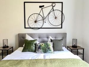 Posteľ alebo postele v izbe v ubytovaní BELLE ART Design Suite im Herzen von Wien