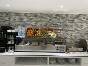 Dapur atau dapur kecil di Hotel Gamper