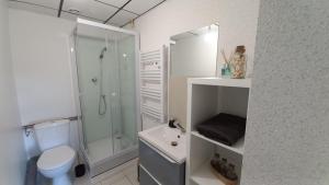 Koupelna v ubytování Adorable studio avec entrée indépendante