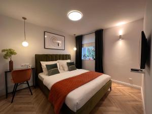 Posteľ alebo postele v izbe v ubytovaní Apartament Na Krzywym Kole