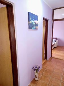 Postel nebo postele na pokoji v ubytování Lovely L home BN centar -Rent a car automatic