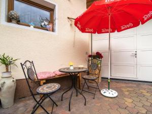 Patio alebo iná vonkajšia časť ubytovania Wohlfarter
