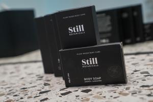 two black boxes sitting on top of a counter at The Langlands Hotel in Invercargill