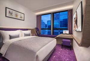 Krevet ili kreveti u jedinici u okviru objekta Hotel Purple Hong Kong