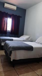 Cama o camas de una habitación en HOTEL Vitoria