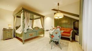 Postel nebo postele na pokoji v ubytování Wellness-Hotel Talblick