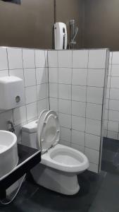 Koupelna v ubytování Capsule Hostel Chiangkhan