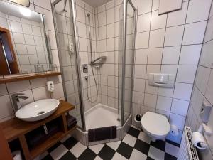 Koupelna v ubytování Landhaus Hohly