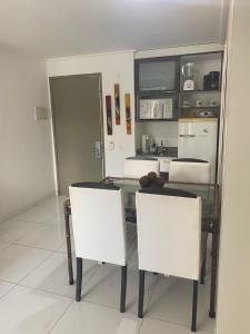 Köök või kööginurk majutusasutuses Beach Class Muro Alto Condomínio Resort - New Time