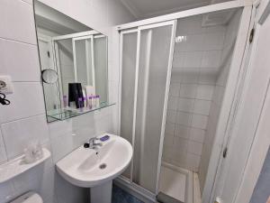 Koupelna v ubytování Hostal Fidalgo