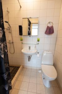 Koupelna v ubytování Aiakeskuse hostel