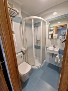 Koupelna v ubytování Hostal Fidalgo