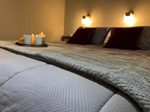 Postel nebo postele na pokoji v ubytování Ονειρεμένο διαμέρισμα Ν1