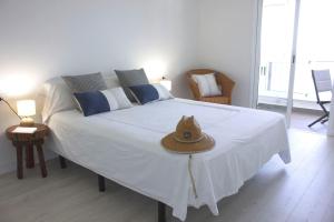 Postel nebo postele na pokoji v ubytování Apartamento mágico con vistas al mar