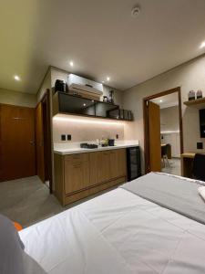 Kuchyň nebo kuchyňský kout v ubytování Concept Studios Barrinha