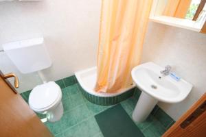 a small bathroom with a toilet and a sink at Apartments with WiFi Beli, Cres - 8094 in Beli