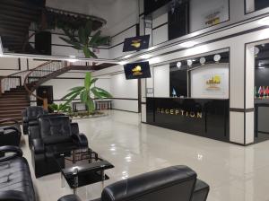 Ruang duduk di BUXOROYI SHARIF Hotel