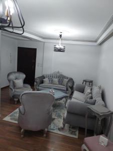 A seating area at El Rehab city Cozy apartment 3 bedrooms