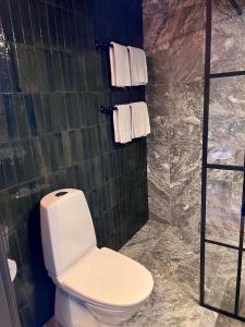 Koupelna v ubytování Hotell Älvdalen