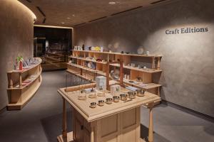 a store with a bunch of ceramics on display at THE HOTEL HIGASHIYAMA KYOTO TOKYU, A Pan Pacific Hotel in Kyoto