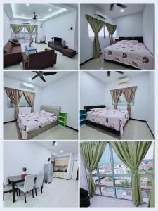 Postel nebo postele na pokoji v ubytování Sekinchan Paddy via Seaview Home 高楼 看海 稻田 民宿