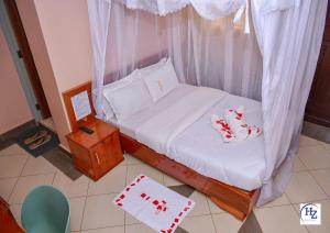 Hotel Zesper客房内的一张或多张床位