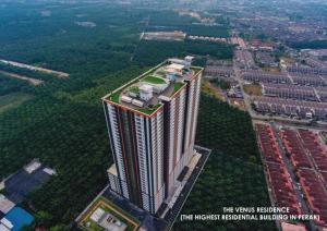 a rendering of a tall building in a city at Venus Hollywood Homestay Sitiawan in Seri Manjung