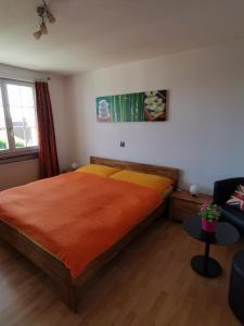Postel nebo postele na pokoji v ubytování Jurastei 16