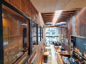 TV a/nebo společenská místnost v ubytování Hotel & Café Bauda