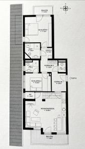 The floor plan of Larix Apartment