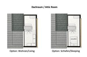 The floor plan of Larix Apartment
