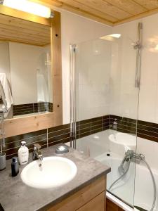 Ένα μπάνιο στο Appartement cosy à Pelinche, Risoul - 30m²