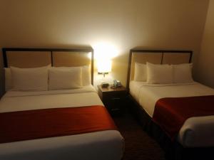 Postel nebo postele na pokoji v ubytování Hotel La Mina Parral
