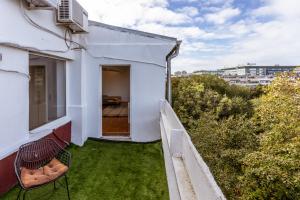 Balkón nebo terasa v ubytování Spacious Loft with one bedroom and a big terrace