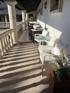 Balkón nebo terasa v ubytování Hotel L'Empire