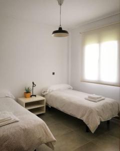 Кровать или кровати в номере Casa Rural Paraje Valdefuentes **
