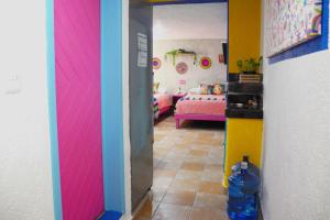 Postel nebo postele na pokoji v ubytování Akumal Paradise Private Studio - Wifi, AC
