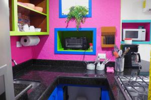 Kuchyň nebo kuchyňský kout v ubytování Akumal Paradise Private Studio - Wifi, AC