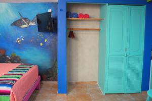 Postel nebo postele na pokoji v ubytování Akumal Paradise Private Studio - Wifi, AC