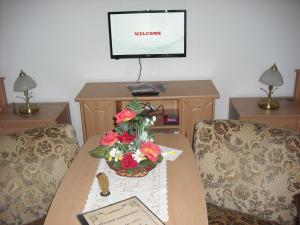 TV a/nebo společenská místnost v ubytování Pension Möhring