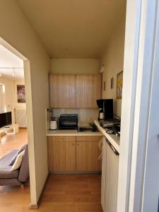 Kuchyňa alebo kuchynka v ubytovaní Agia Paraskevi luxury loft