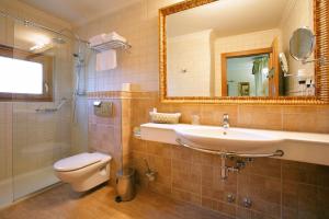 Koupelna v ubytování Hotel El Juglar