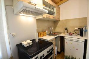 Kuchyň nebo kuchyňský kout v ubytování Dream Apartment Xylokastro