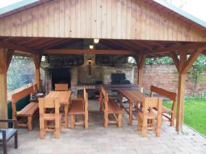 Patio alebo iná vonkajšia časť ubytovania Na úpatí Pálavy