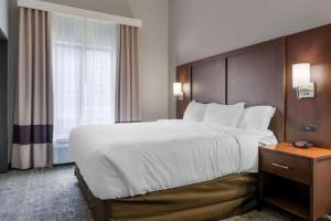 Ένα ή περισσότερα κρεβάτια σε δωμάτιο στο Comfort Suites