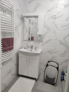 Kúpeľňa v ubytovaní Sára Apartman Nyíregyháza