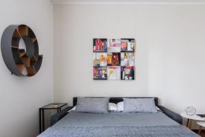 Posteľ alebo postele v izbe v ubytovaní JOIVY Superb Flat with Home Office