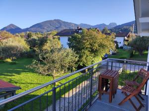 A balcony or terrace at Ferienwohnung Morgensonne