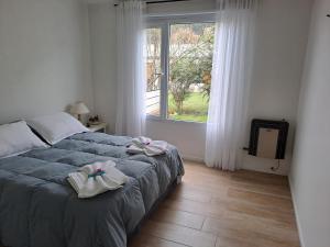 Ένα ή περισσότερα κρεβάτια σε δωμάτιο στο Ventanas de la Patagonia