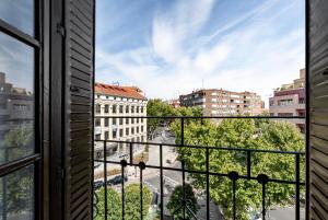 a view from a window of a city at Bob W Madrid Atocha in Madrid